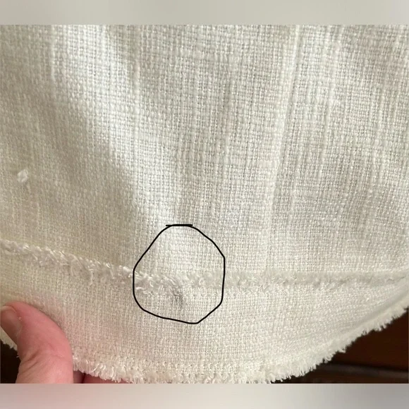 Lilly Pulitzer Cream Millie Linen Blend Jacket with Gold Buttons, Size Large - Picture 14 of 15